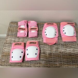 Impala Pink Protective Rollerskating Gear Set adult size medium, like new.